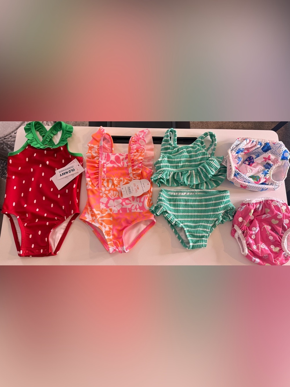 Toddler bathing suits and swim diapers